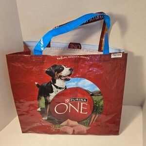 Tote Bag Handmade Purina One Dog Large Red Local-made /0083
